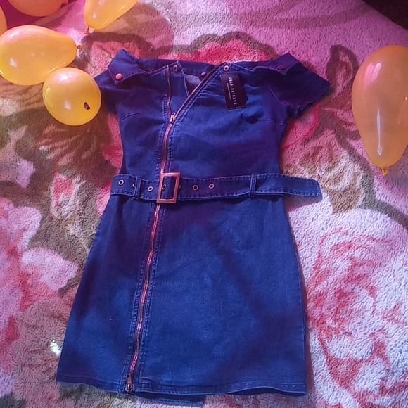 FASHION NOVA mini dress denim - Picture 5 of 6